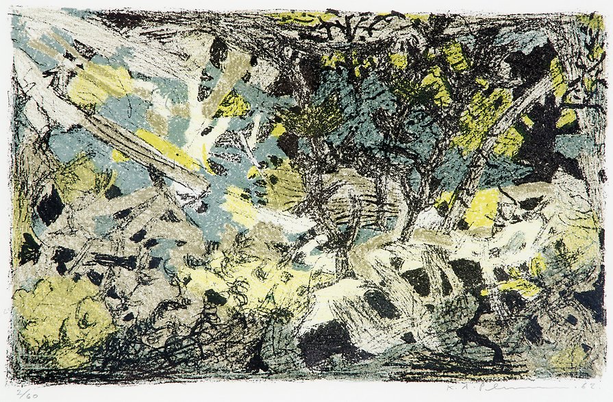 The First Greeness  1962  lithography  310 x 190 mm