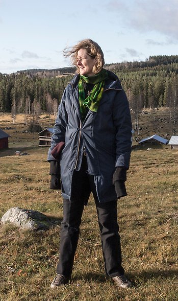Bild på Birgitta Elfström som är projektledare för Landskapsobervatoriet