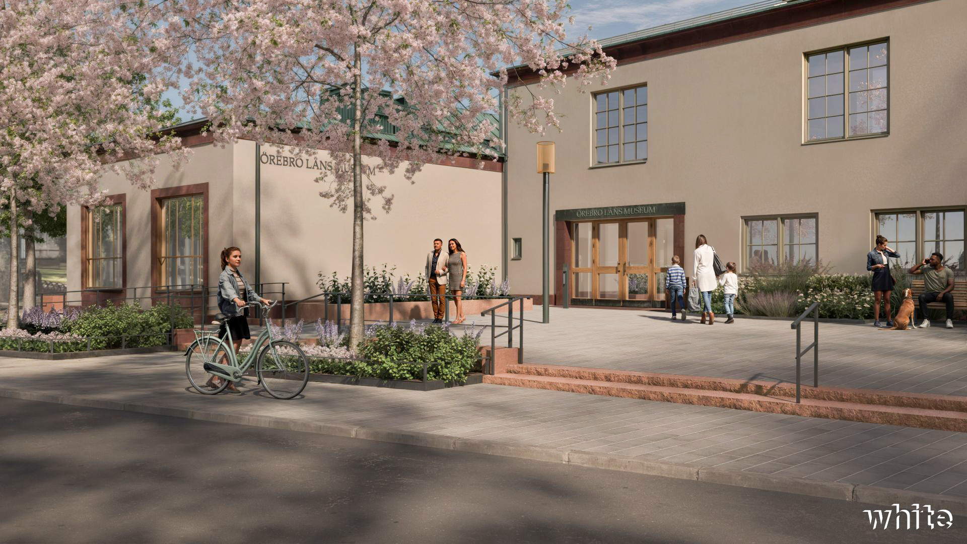 Visualisering av örebro läns museum efter nuvarande renovering