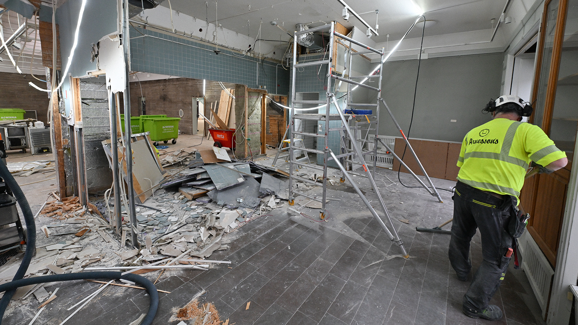 Interiör renovering av Örebro läns museum