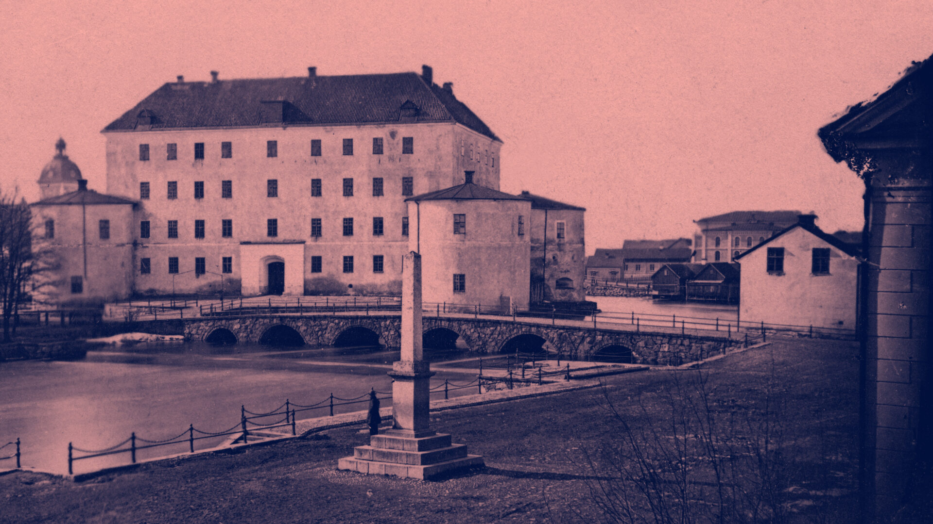 Örebro slott som det såg ut på 1860-talet.